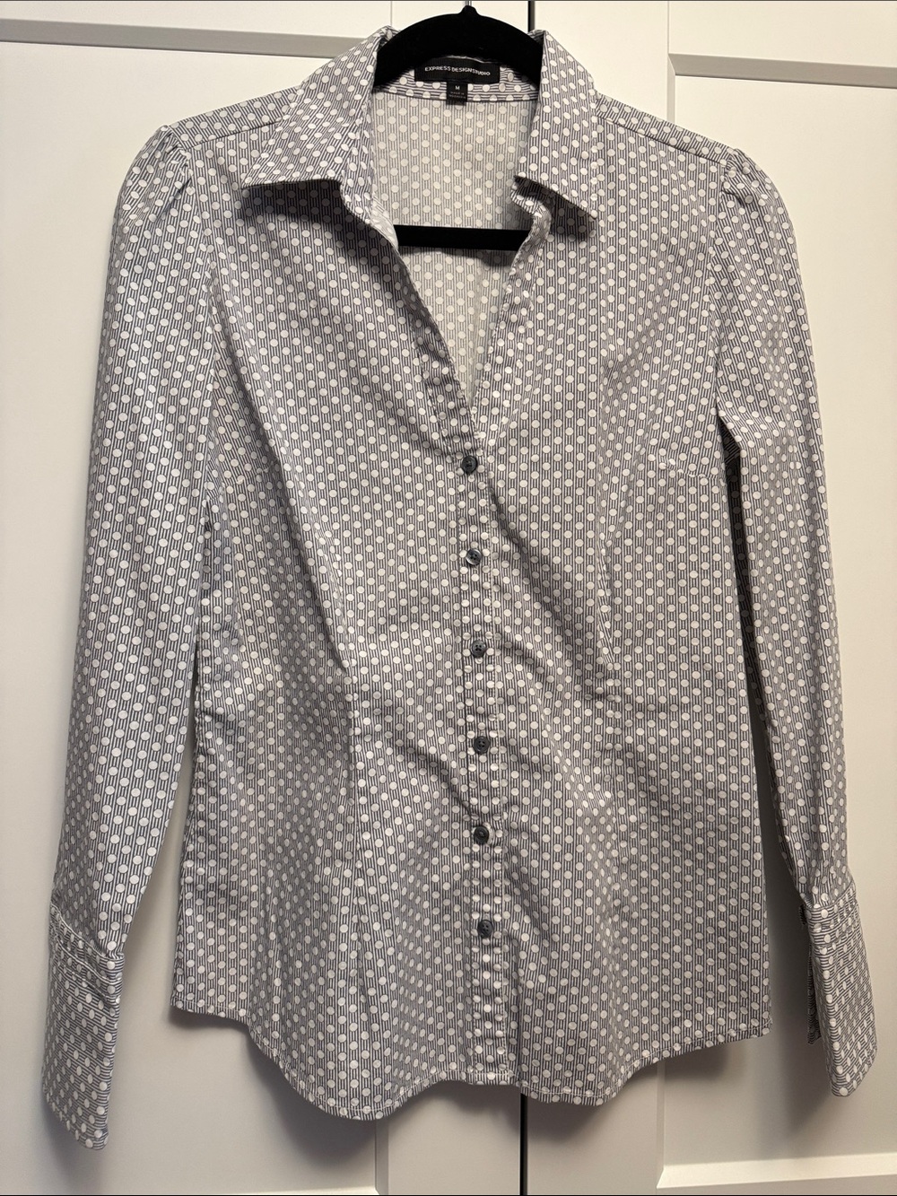 Express Shirt with Strips and Dot Pattern
